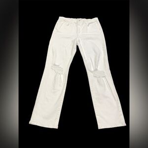 Joe’s The Luna High Rise Cigarette Ankle Distressed Women Jeans Sz 30 NWT White